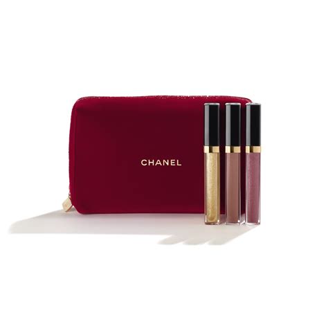 chanel lip gloss trio set|chanel lip gloss.